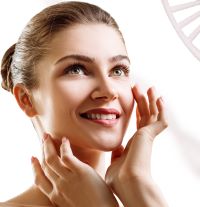 sensual woman and DNA